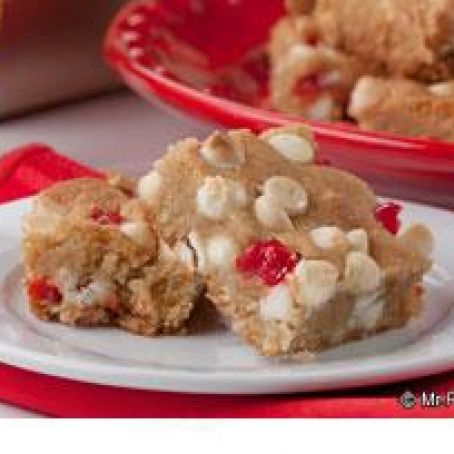 White Chocolate Cherry Bars