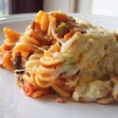 Slow Cooker Pizza Casserole