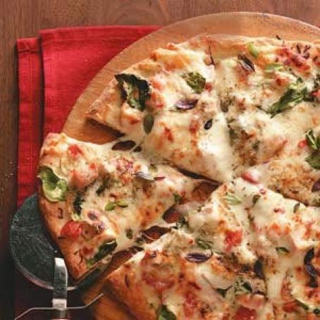Homemade Chicken Alfredo Pizzas Recipe