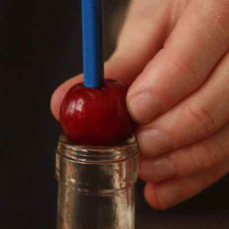 Pit Cherries With a Chopstick