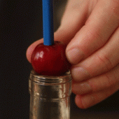 Pit Cherries With a Chopstick