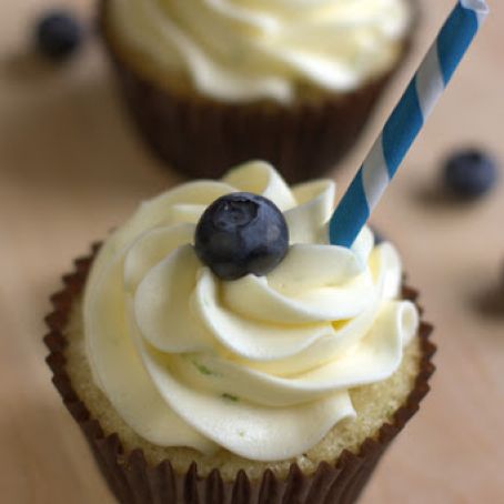 Blueberry Limeade Cupcakes