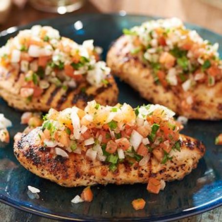 Grilled Chicken Breast with Pico de Gallo (David Venable - QVC)