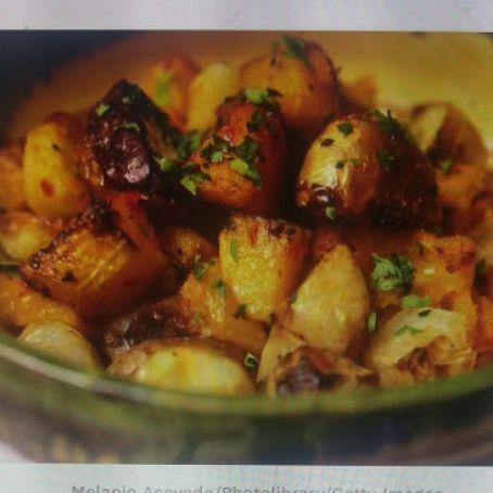 Roasted Potatoes With Garlic and Onions