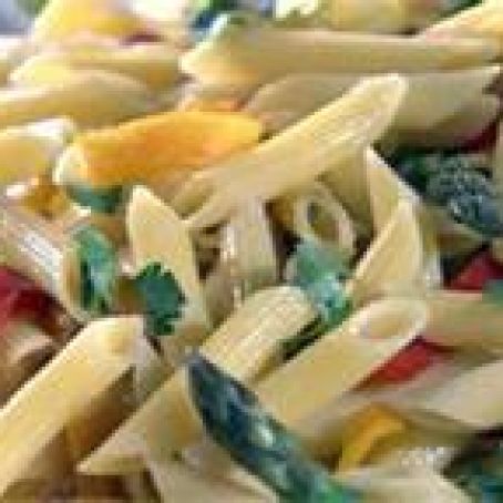 Penne with Asparagus and Peppers