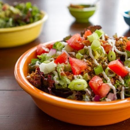 Layered Raw Taco Salad for Two