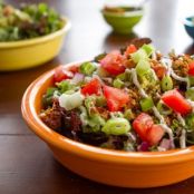 Layered Raw Taco Salad for Two