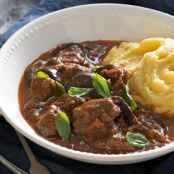 Slow-cooker or pressure cooker tomato, basil and eggplant beef (no onion, no garlic)