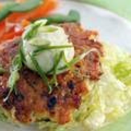 Wasabi Salmon Burgers