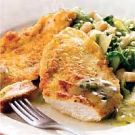 Chicken French with Lemon Caper Sauce