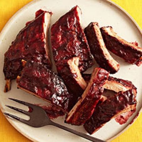 Blackberry-Molasses Ribs