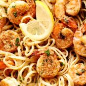 LEMON GARLIC SHRIMP SCAMPI
