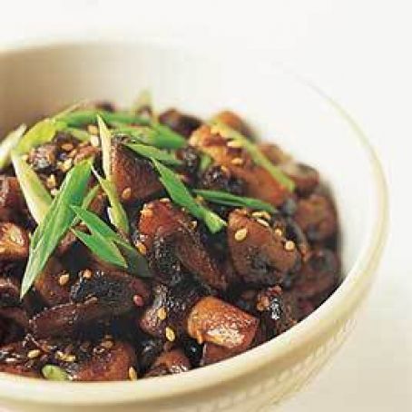 Sautéed Mushrooms with Sesame and Ginger