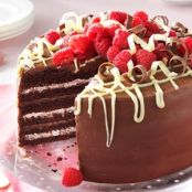 Chocolate Torte with Raspberry Cream (Cake Mix)