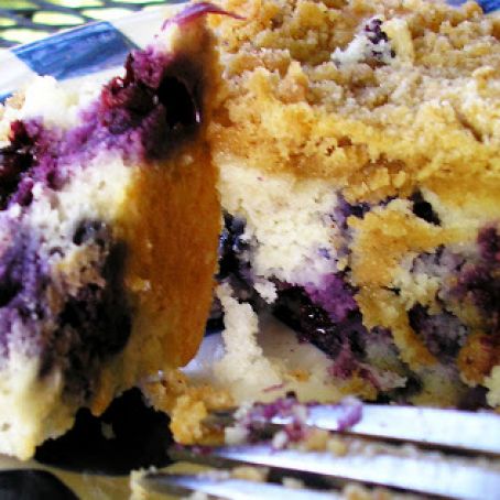 Blueberry Cream Coffee Cake