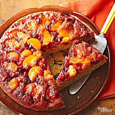Cranberry Orange Upside-Down Spice Cake