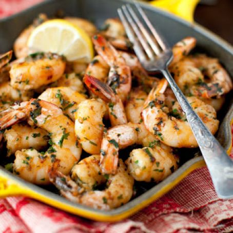 Shrimp with Garlic and Parsley