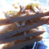 Lime Shortbread Cookies with White Chocolate & Almonds