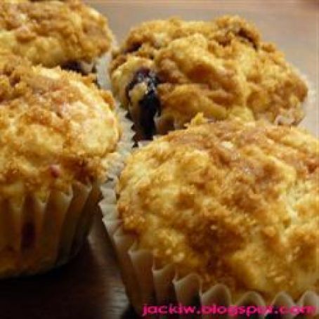 Streusel Topped Blueberry Muffins