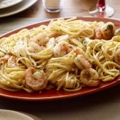 Shrimp Scampi with Linguini