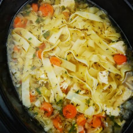 Crock Pot Chicken Noodle Soup - WW 4 pts.+