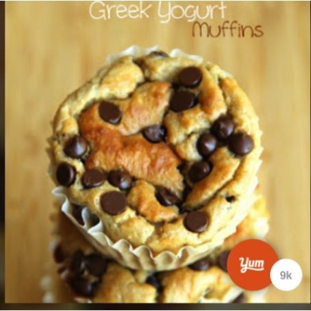 Banana Oat Greek Yogurt Muffins