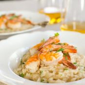 Parmesan Risotto with Roasted Shrimp