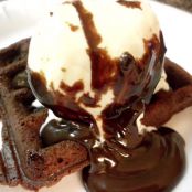 Brownie Waffle Sundae