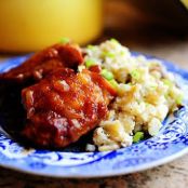 Peach-Whiskey Barbecue Chicken