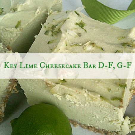 Key Lime Pie Cheesecake Bars, Raw, Dairy-Free, Gluten-Free
