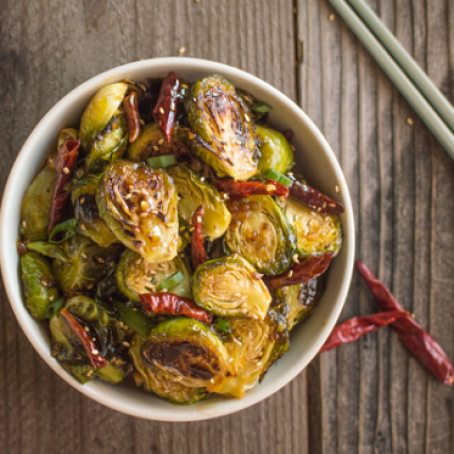 General Tso's Brussel Sprouts
