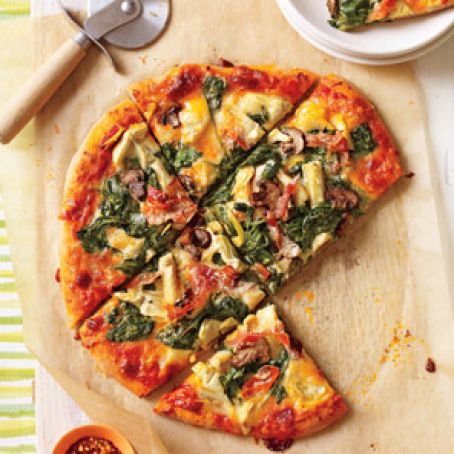 Veggie Prosciutto Pizza