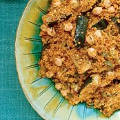 Quinoa with Grilled Zucchini, Garbanzo Beans, and Cumin