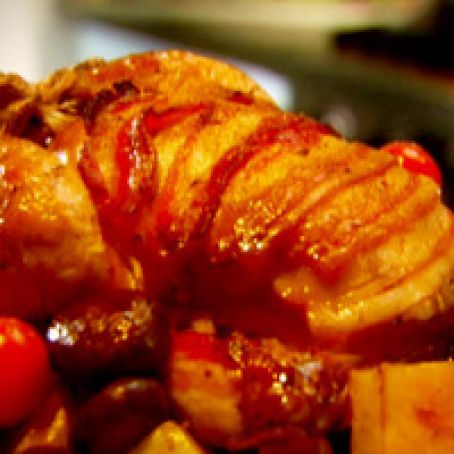 Roast Chicken with Herbed Mushrooms