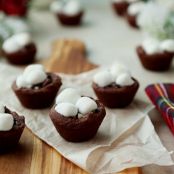 Dark Chocolate Rocky Road Cookie Cups