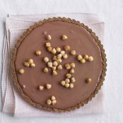 Chocolate Mousse Tart with Hazelnuts