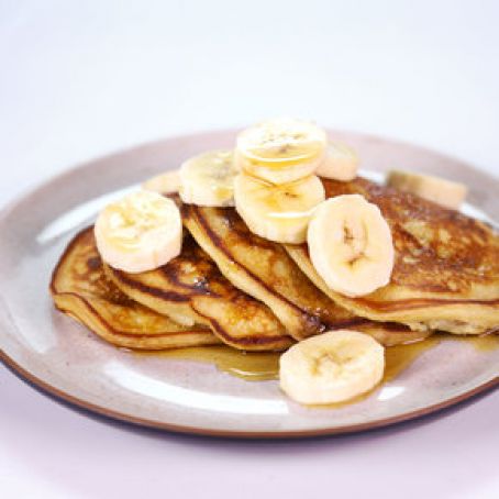 Banana Sour Cream Pancakes