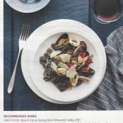 SQUID INK RISOTTO  WITH SHELLFISH AND SQUID