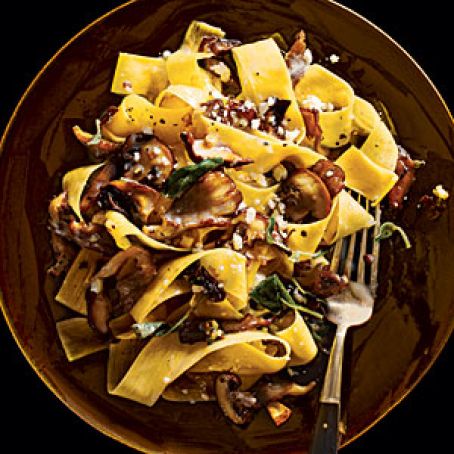 Pappardelle with Mushrooms