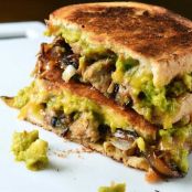 Pulled Pork and Sriracha Guacamole Grilled Cheese