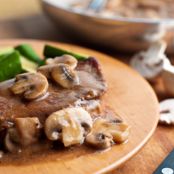 Pan-Seared Steak with Mushroom Pan Sauce
