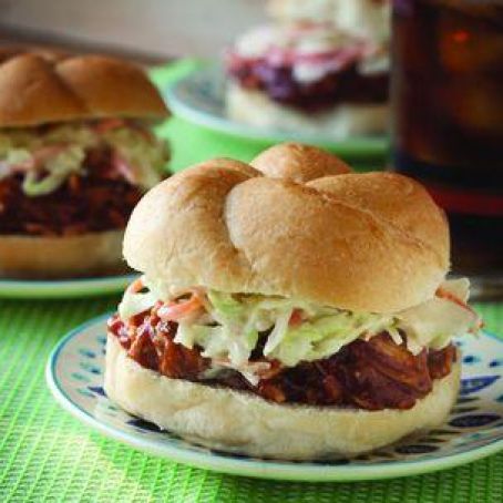 Pulled Pork & Slaw Sandwiches
