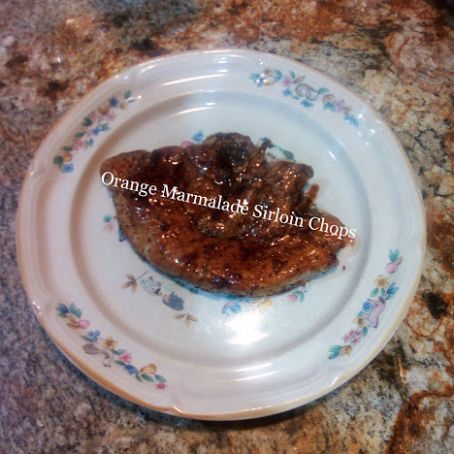 Orange-Marmalade Sirloin Chops