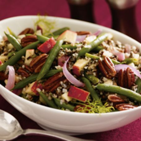 Wild Rice Salad with Green Beans and Toasted Pecans