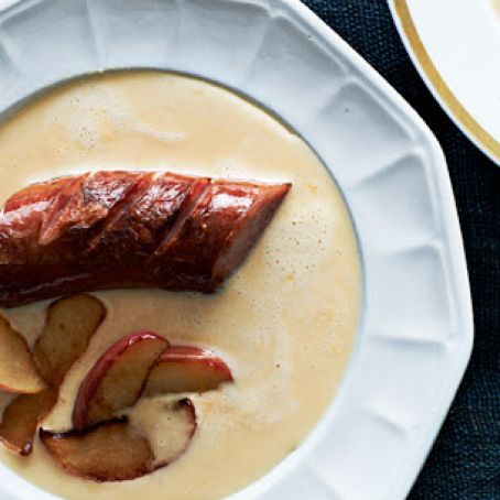 Beer & Cheddar Soup w/Kielbasa