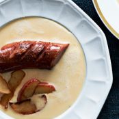 Beer & Cheddar Soup w/Kielbasa