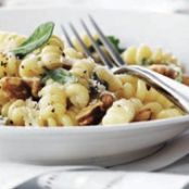 Fusilli with Gorgonzola, Walnuts and Sage
