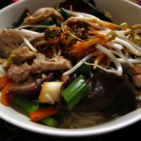 Chicken Kalgooksoo: Korean Spicy Chicken Noodle Soup
