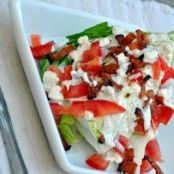 Wedge Salad with Homemade Bleu Cheese Dressing