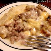 Hamburger and Potato Casserole with a Bechamel Twist